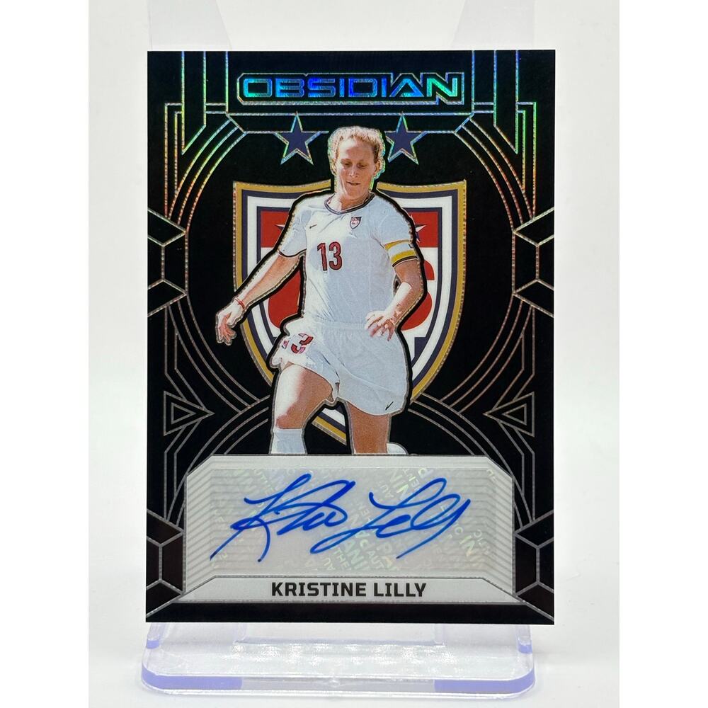 2024-25 Panini Obsidian Soccer Kristine Lilly Class of 1999 Auto 11/199 SP USWNT